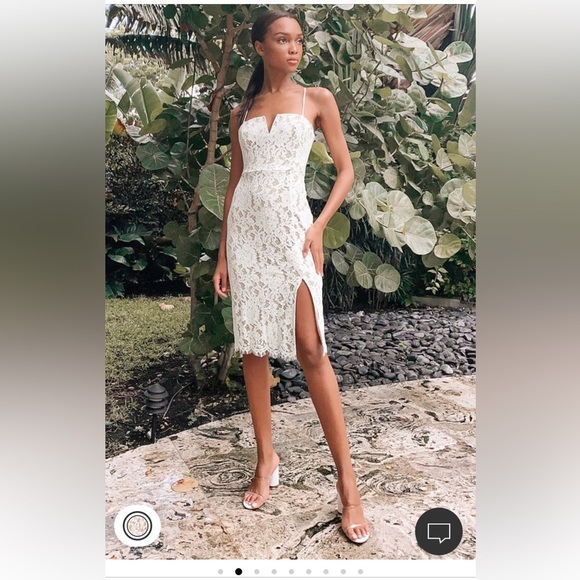 Lulu’s Amazing Allure white dress - Picture 1 of 3